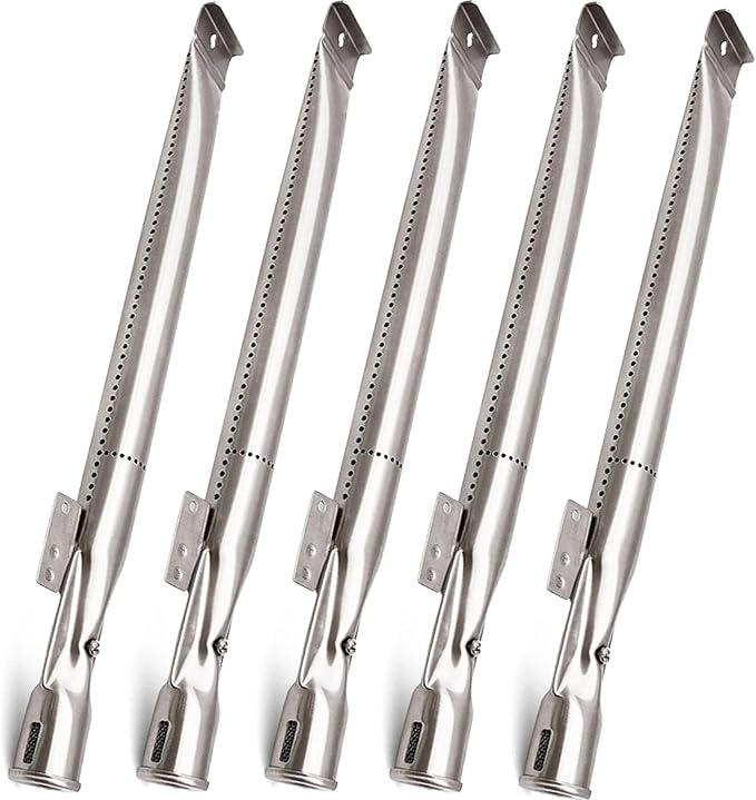 BBQ-Element Stainless Steel Grill Burner Tubes Replacement for Nexgrill 720-0888, 720-0888N, 720-0882S, Gas Grill Pipe Burners for Kenmore, Kitchen Aid, Nexgrill 720-0830H Gas Grill.(5 Pack)