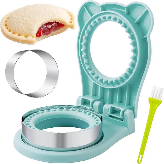 Nifogo Large Uncrustable Sandwich Cutter Maker for Kids | Sandwich Cutter and Sealer, Leak-proof Seal, Stainless Steel & PP Plastic, for Children Boys Girls Lunch Breakfast