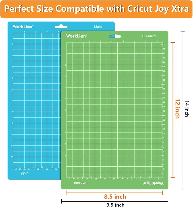 Cutting Mat Compatible With Cricut Joy Xtra: 8.5"x12", 6 pack (4 Standard Adhesive& 2 Light Adhesive) - Machine Accessories