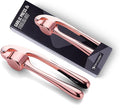 Kitchen Garlic Press, Rust Proof & Dishwasher Safe Garlic Mincer, Durable Garlic Crusher, Easy to Clean and Squeeze, Rose