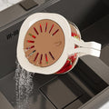 Fruit Vegetable Washing Bowl with Strainer, Multifunctional Produce Washer, Berry Container, Lettuce Keeper for Fridge Refrigerator Organization, Portable Strainers and Colander for Kitchen (Brown)