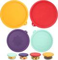 2 Cup 4 Cup Round Silicone Storage Cover Lids Replacement for Anchor Hocking Glass Bowls (Container not Included) 4 Pack