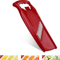 BORNER Wave waffle PowerLine | Vegetable Grater Börner - Quality Made in Germany, Color:Red