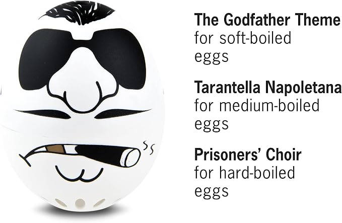 Mafia Beepegg – Egg Timer for Boiling Eggs – Musical Egg Cooker for Soft, Medium, Hard Boiled Eggs – Food Safe – Singing Floating Egg Timer – Egg Cooker for 3 Levels of Doneness - Brainstream