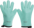 KITCHEN PERFECTION XL Silicone Smoker BBQ Gloves -Heat Resistant Oven Mitts | Waterproof, 5-Finger Design For A Better Grip, for Pitmasters, Meat Smoking, Grilling, Cooking, Frying Turkey | Grill Gift