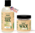 CLARK'S Cutting Board Oil & Wax Kit, Lemongrass Scent - Set of 2 | Includes Food Grade Mineral Oil (12oz), Cutting Board Wax (6oz) for Cutting Boards, Butcher Blocks & Kitchen Wooden Utensils
