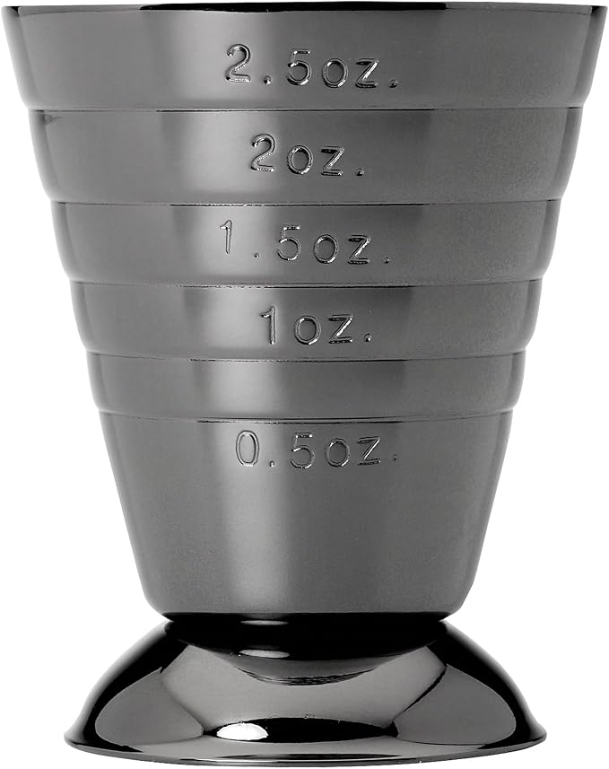 Barfly Bar Measuring Cup, 2.5 oz., Gun Metal Black