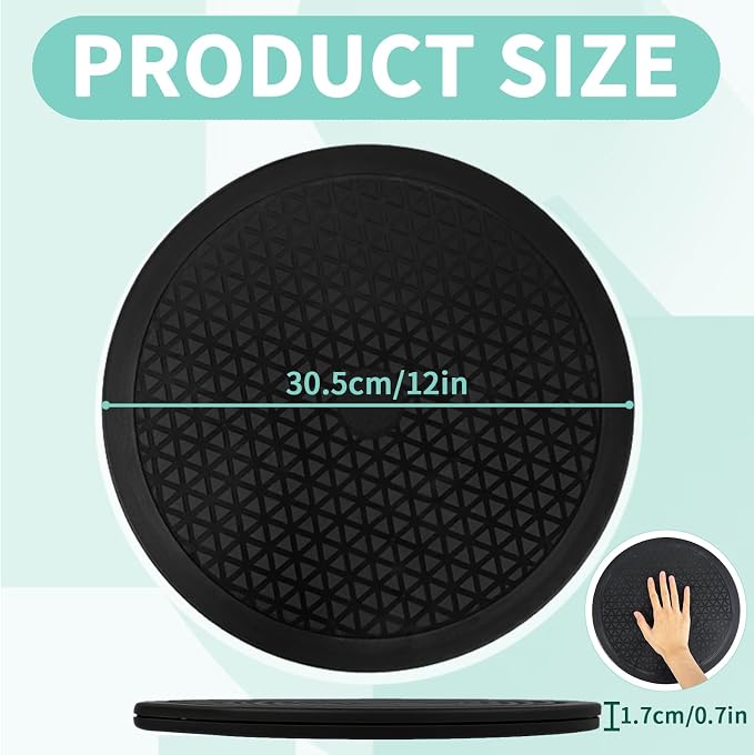 12 Inch Heavy Duty Rotating Swivel Stand, 360° Rotation with Steel Ball Bearings for Plants, Monitors, Crafts, Model Bases & TVs