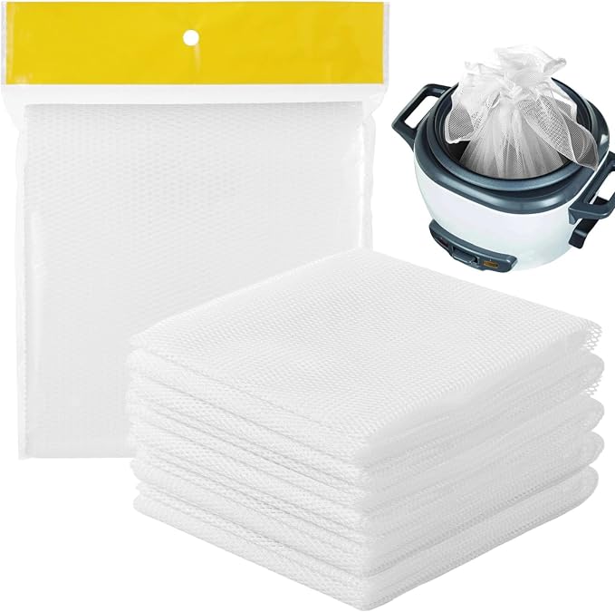 6 Pcs Rice Net, 43.3"×39.4" Sushi Rice Cooking Net, Non-Stick Fine Mesh Rice Cooker Napkins, Tetoron Rice Nets, Cooking Steam Cloths for Homes, Restaurants, Camping