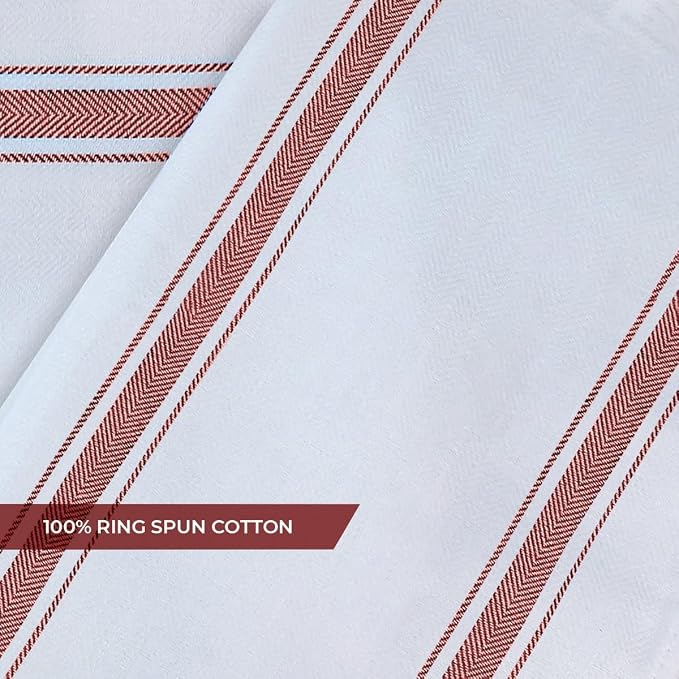 Dish Towels 45 Pack Multi-Stripe 100% Cotton Kitchen Towel 15x25 Inch Tea Towels, Dish Cloths for Washing Dishes, Kitchen Rags for Drying Dishes