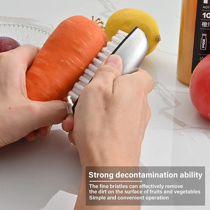 Vegetable Brush Scrubber for Food Potato Scrubber Veggie Brush Scrubber - Useful Kitchen Gadget