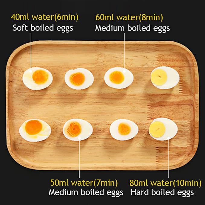 VOBAGA Electric Egg Cooker, Rapid Egg Boiler with Auto Shut Off for Soft, Medium, Hard Boiled, Poached, Steamed Eggs, Vegetables and Dumplings, Stainless Steel Tray with 7-Egg Capacity (Green)