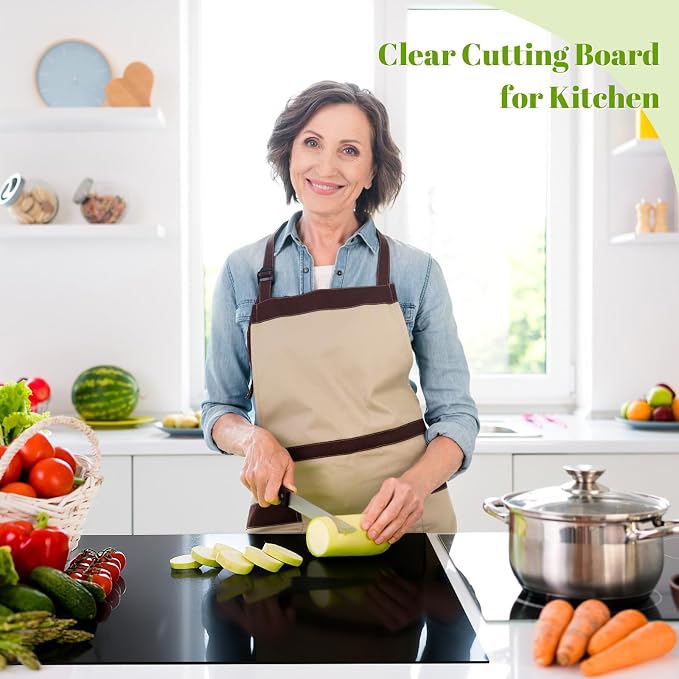 Wesiti Large Acrylic Cutting Board with Lip Non Slip 30"L x 20"W Black Cutting Board Chopping Acrylic Countertop Protector Cover Shatter Resistant for Home Restaurant Kitchen Sink Stove