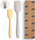 Bake Choice 2 Pieces Silicone Spatula Set, Premium Steel Core | Heat Resistant Up to 600℉, Food Grade BPA Free Rubber Spatula Set, Cooking & Mixing, Non-Scratch for Non-Stick Cookware