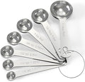 Stainless Steel Measuring Cups & Spoons Set,Coffee Scoop Spoon | Kitchen Gadgets for Cooking & Baking,Set of 7