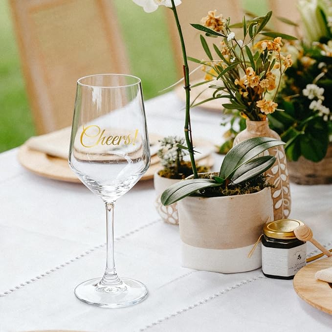 AW BRIDAL Fiance and Fiancee Enagagement Gifts Wine Glasses Set of 2 | Bridal Shower Bachelorette Gifts for Bride and Groom to Be, Wine Glass Gift Basket for Newly Engaged Couple 2026
