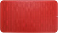 MicoYang Silicone Dish Drying Mat for Multiple Usage,Easy clean,Eco-friendly,Heat-resistant Silicone Mat for Kitchen Counter or Sink,Refrigerator or Drawer Liner Red 4XL 32 inches x 18 inches