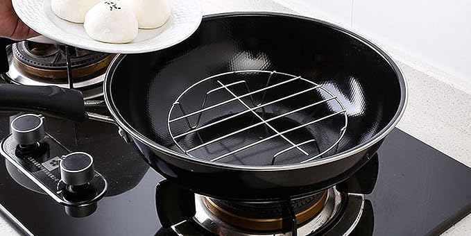 8 Inch Cooking Rack Round 304 Stainless Steel Cooling Racks Baking and Cooling Steaming Rack w Stand Cookware for Air Fryer Pressure Cooker Canning 2Pcs