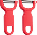 Mercer Culinary Y Swiss Peeler, Red (Pack of 2)