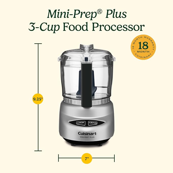 Cuisinart Mini Food Processor, Reversible Blade, 24-Ounce Capacity