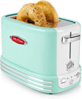 Nostalgia New and Improved Retro Wide 2-Slice Toaster Perfect For Bread, English Muffins, Bagels, 5 Browning Levels, With Crumb Tray & Cord Storage