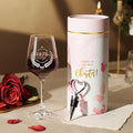 AW BRIDAL 50th Birthday Gifts for Women Her, Personalized 1975 Vintage Wine Glass Gift Set for 50 Year Old Birthday Decorations, Born in 1975 Gifts for Mom Dad Wifey Husband Sisters Friend Coworker
