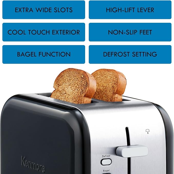 Kenmore 40600 2-Slice Toaster in Black