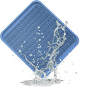 ZLR Oversized Silicone Dish Drying Mat for Kitchen, 16"x18", Lichen Blue | Family-Size Drainboard for Pots & Pans, Thick 4mm No-Curl, Heat-Resistant Trivet to 450°F, Non-Slip, Rolls to Store