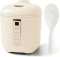 CHACEEF 1.2L Small Rice Cooker, 2 Cups Uncooked Portable Mini Rice Cooker | Smart Control, Non-Stick Pot, 24H Timer & Keep Warm, Multifunction for Soup, Oatmeal & Grain, Ideal for Dorm, Office & Travel