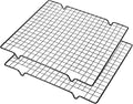 2 Pack Cooling Rack for Baking Cooking, 11" x 10" Squares Wire Racks | Small, Squares Grids, Oven Safe Cookie Cooling Rack, Roasting, Grilling, Drying