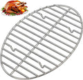 12.4" Oval Stainless Steel Roasting Rack/Cooling Rack - 4MM Heavy Duty Roaster Rack, Dishwasher & Oven Safe, for Turkey Chicken Roasting, Thanksgiving Christmas Holiday Gift for Wife/Mom.