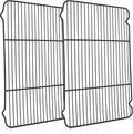 P&P CHEF Cooling Baking Rack Stainless Steel, 16.6" x 11.5", 2 Pcs, Black | Cooling Racks for Cooking Baking Roasting, Dense Wire & Smooth Edge, Easy to Clean, Stainless Steel Core & Nonstick Coastings