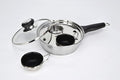 RUNZI 2 Cups Egg Poacher Pan - Stainless Steel Poached Egg Cooker – Perfect Poached Egg Maker – Induction Cooktop Egg Poachers Cookware Set with 2 Nonstick Large PFOA FREE Egg Poacher Cups…