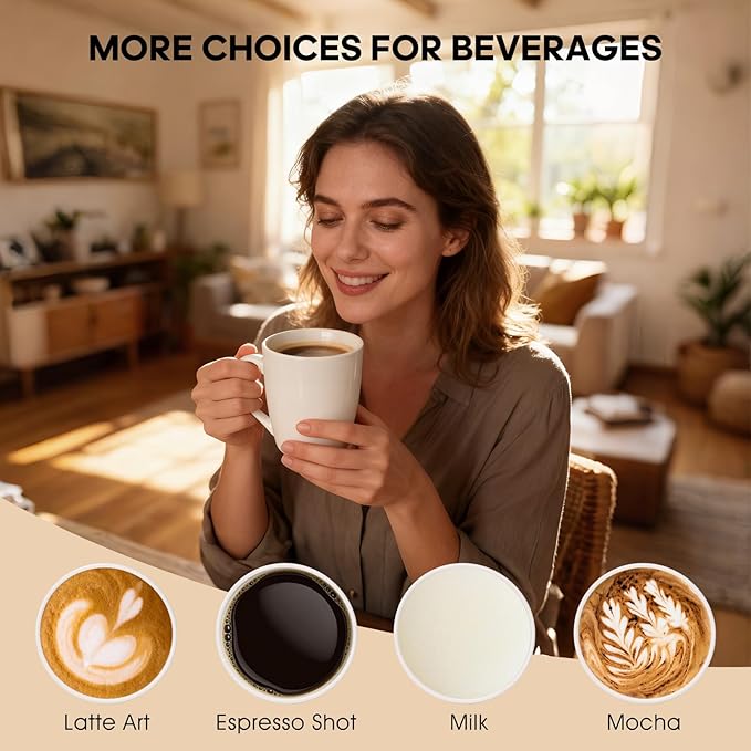 Ceramic Coffee Mugs Set of 4, 12 OZ, White | Porcelain, With Handle, Dishwasher Safe, Microwave Safe, Hot Tea, Americano, Mocha, Milk, Latte