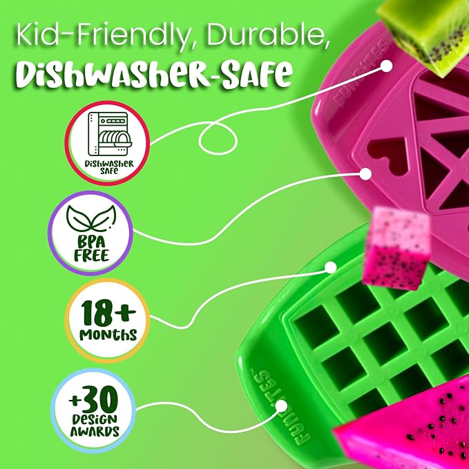 Sandwich Cutter for Kids Lunch, Crustless Bento 2-Pc Set, 2 Pack | Squares & Hearts food cutter for toddlers, bite-size shapes, bento lunch accessory, BPA-free, dishwasher safe