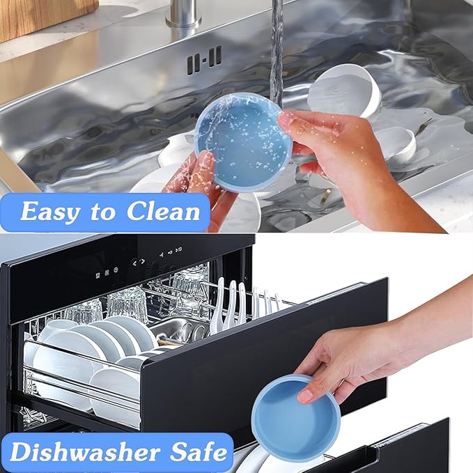 3Pcs ZHYEEDAA Air Fryer Egg Mold,Silicone Egg Molds, Individual Egg Bite Maker Reusable Egg Molds, Microwave Egg Cooker, BPA Free, Dishwasher Safe (Round3)
