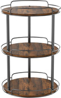 12'' Lazy Susan Turntable Organizer, 3-Tier Rotating Spice Rack | Wooden Lazy Susan, for Cabinet, Table Top, Kitchen Countertop, Pantry, Bathroom, Vanity, Home Decor