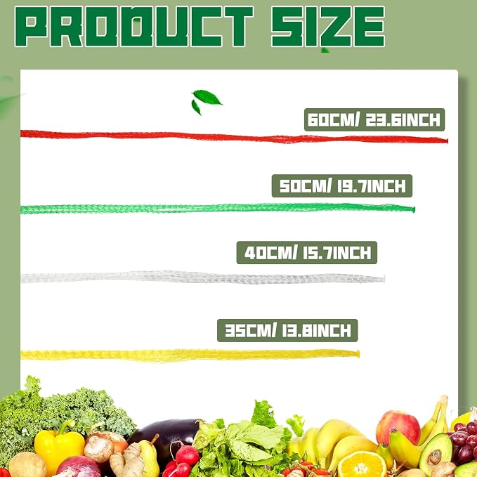 Zhengmy 1000 Pcs Reusable Mesh Produce Bags for Vegetables Reusable Vegetable Onion Fruit Grocery Seafood Boiling Bags Plastic Storage Net Bag for Shopping (4 Sizes)