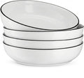 KooK Pasta Bowl, For Soups and Salads, Serving Bowls, Large Capacity, Microwave & Dishwasher Safe, Set of 4, 40 oz, (French)
