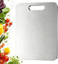 Titanium Cutting Board - 100% Pure Titanium Cutting Boards for Kitchen, Food Grade 304 Stainless Steel Cutting Board Set for Meat Fruit & Vegetable (12 * 8Inch)
