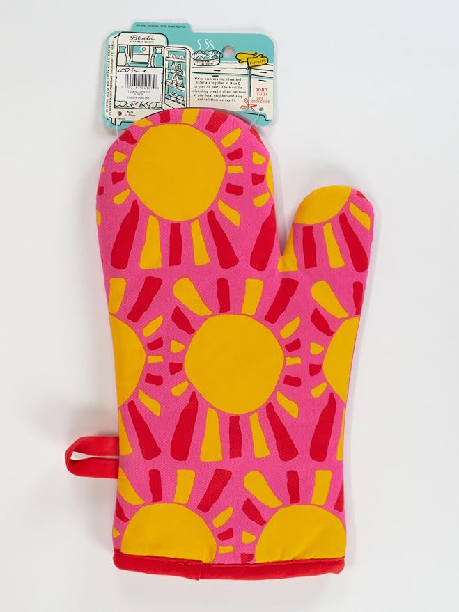 Blue Q Oven Mitts - Cute Kitchen Accessories & Kitchen Gifts - Hot Sh*t | Cute Oven Mitts with unique artwork, Super-Insulatted Quilting, Easy care maintenance, Kitchen gifts for women and home cooks