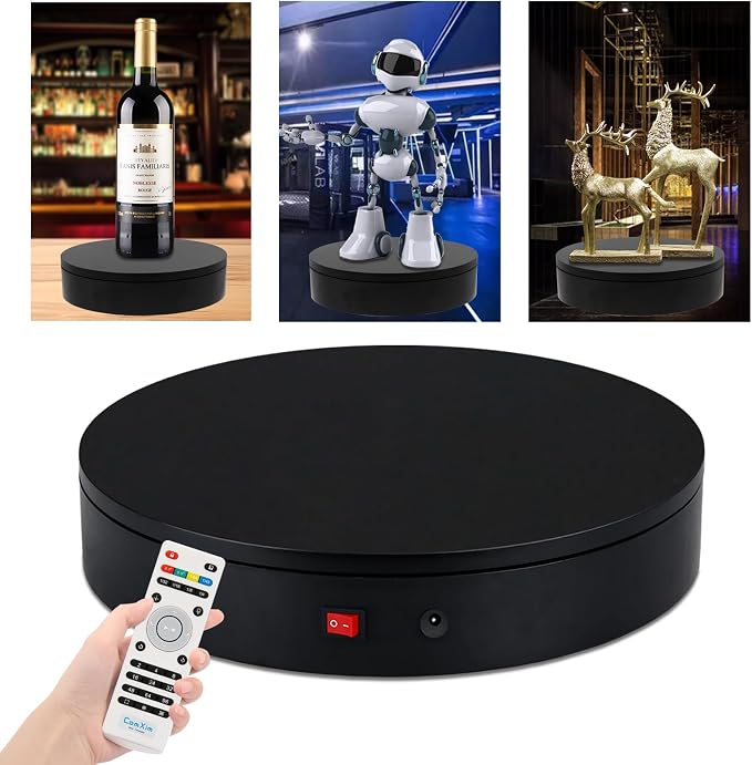 32cm Rotating Platform, 350lbs Capacity Motorized Electric Turntable, Heavy Duty Motorized Rotating base, Large Motorized Rotating Display Stand,Photography Turntable for Photography,Exhibition