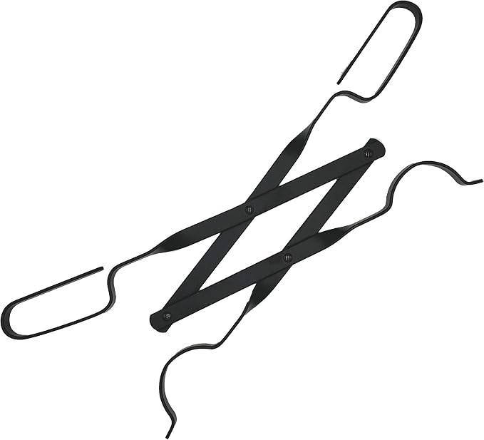 Rocky Mountain Goods Firewood Tongs - Reinforced Wrought Iron for Extra Strength - 26” - Grabber for up to 12” Thick Logs - Log - Rust Resistant Finish for Indoor/Outdoor Use (1)