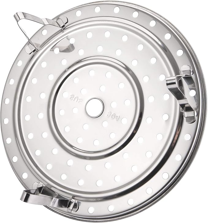 Yesland 5 Sizes 304 Stainless Steel Steamer Rack, Pressure Cooker Canner Rack & Cooling Rack with Detachable Legs, Round Pot Steaming Tray for Baking Cooking Steaming(7'' 7.5'' 8.5'' 9.25'' 10'')