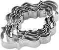 MrCookie Plaque/Frame Cookie Cutters,6pc Thickened Stainless Steel.