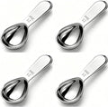 4-Pack Coffee Scoop Spoon – 2 Tablespoon (30ml) Stainless Steel Measuring Spoons with Long Handles for Ground Coffee, Tea, and Powder
