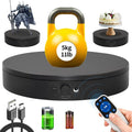 Motorized Rotating Display Stand with Remote, 7.87in 360 Electric Turntable for Display,Photography,3D Scanner Models, Motorized Lazy Susan and Photography Turntable Control Angle/Speed,Step/Swing/Continuous Rotation