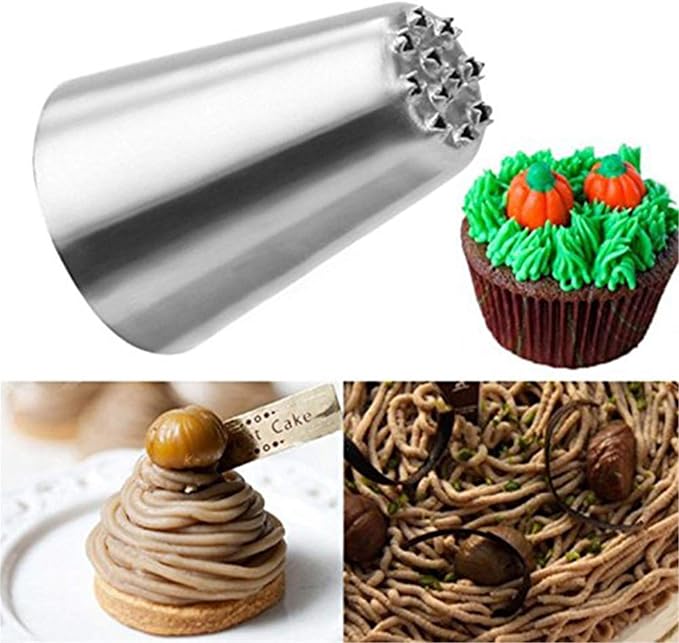 Symphony Wire Tips, Stainless Steel Icing Piping Nozzles For Pastry Fondant Tools (grass & flower)