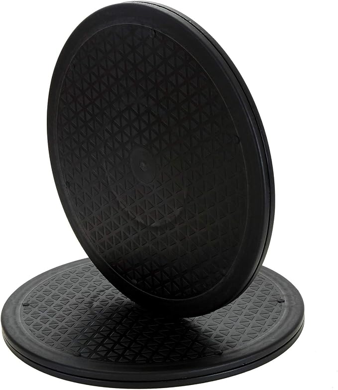 Lawei 2 Pack 12 inch Heavy Duty Rotating Swivel Stand with Steel Ball Bearings - Lazy Susan Turntable for Flat Panel Monitors, TV's, Potted Plants, Stereo Speakers