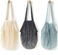 YOYI YOYI Cotton Mesh Reusable Produce Bags, Washable 100% Grocery Tote | 100% natural cotton mesh, washable and reusable — lightweight and portable for grocery shopping and produce storage